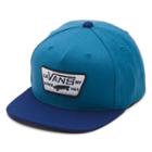 Vans Boys Full Patch Snapback Hat (blue Ashes/dress Blues)