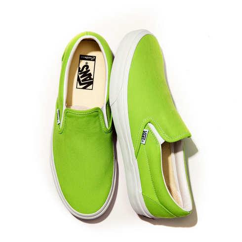 Vans Customs Recycled Materials Jasmine Green Slip-on (customs)