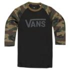 Vans Boys Vans Classic Raglan (black Camo)