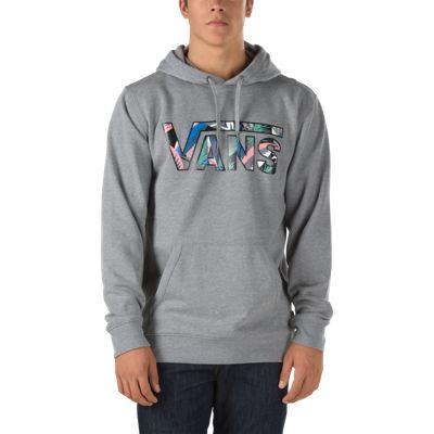 Vans Classic Pullover Hoodie (concrete Heather/canton Stanton Floral)