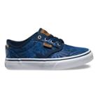 Vans Kids Atwood Deluxe (palm Leaf Blue/white)