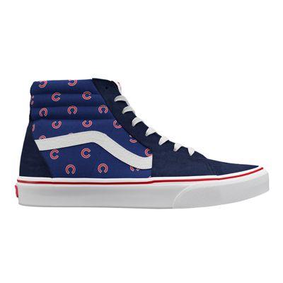 Vans Mens Customs Sk8-hi (chicago Cubs Blue)