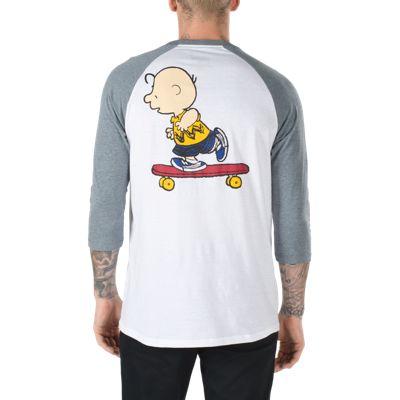 Vans X Peanuts Raglan (white Heather Grey)