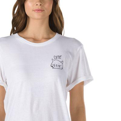 Vans Cutie Cat Boyfriend T-shirt (white)