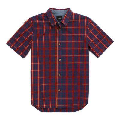 Vans Boys Rockwood Short Sleeve Shirt (biking Red)