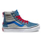Vans Kids Jersey & Denim Sk8-hi Zip (imperial Blue/true White)