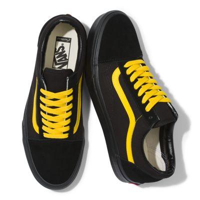 Vans Customs Black Cyber Yellow Old Skool (customs)