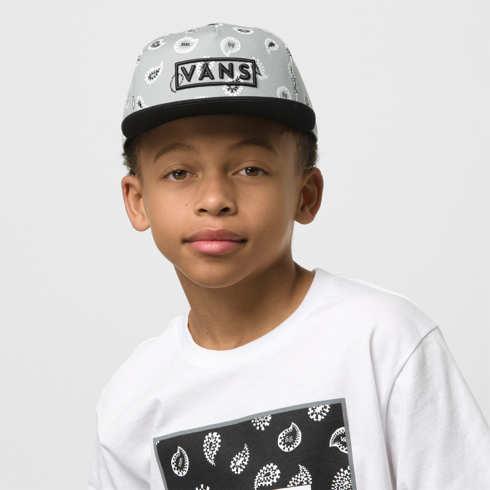 Vans Kids Easy Box Snapback Hat (frost Grey)