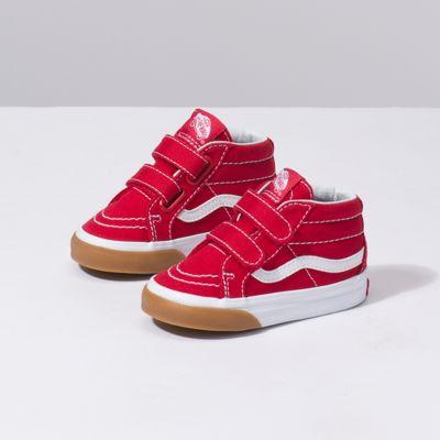 Vans Toddler Gum Bumper Sk8-mid Reissue V (red/true White)