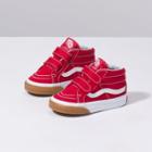 Vans Toddler Gum Bumper Sk8-mid Reissue V (red/true White)