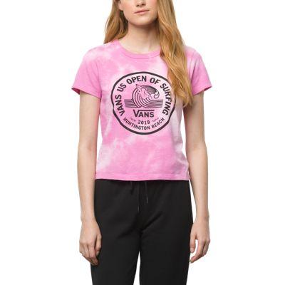 Vans Us Open Logo Wash Baby Tee (rosebud)