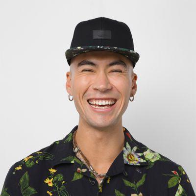 Vans Allover It Hat (black/yolk Yellow)