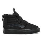 Vans Toddlers Pop Check Sk8-hi Zip (black/black) Kids Shoes