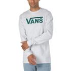 Vans Classic Long Sleeve T-shirt (ash Heather/evergreen)