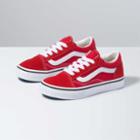 Vans Kids Old Skool Shoe (racing Red/true White)