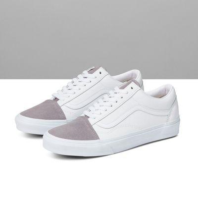 Vans Customs True White Frost Gray Old Skool Wide (customs)