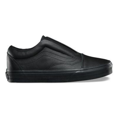 Vans Leather Ua Old Skool Laceless Dx (black)