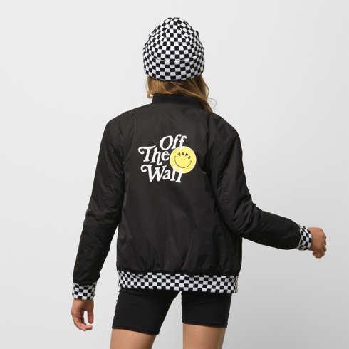 Vans Kids Radically Happy Bomber Jacket (black)