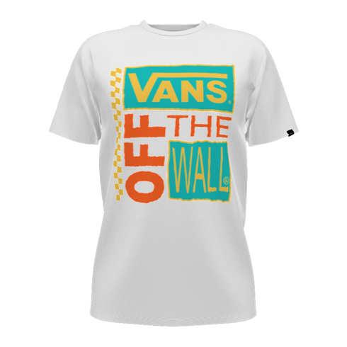 Vans Customs Checker Stripe Ceramic Flame Classic Tee (customs)