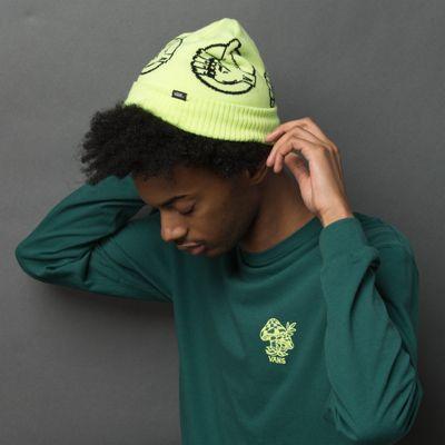Vans Bmx Off The Wall Cuff Beanie (sharp Green)