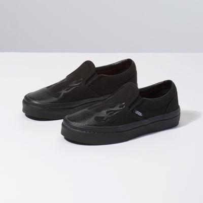 Vans Kids Glossy Flame Slip-on (black/black)
