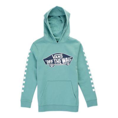 Vans Boys Otw Check Pullover Hoodie (oil Blue)