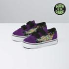 Vans Toddler Glow Wizard Old Skool V Shoe (purple/black)