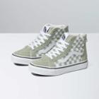 Vans Kids Checkerboard Sk8-hi Zip Shoe (desert Sage)