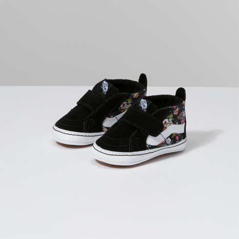 Vans Sk8-hi Crib Shoe (butterfly Floral Black/black)