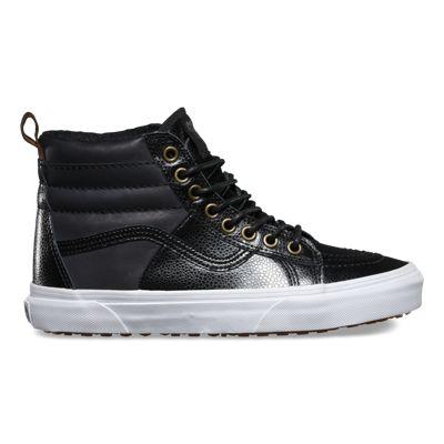 Vans Pebble Leather Sk8-hi 46 Mte (black)