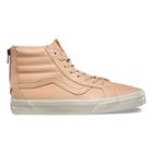Vans Veggie Tan Leather Sk8-hi Reissue Zip Dx (tan)