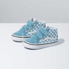 Vans Toddler Checkerboard Sk8-mid Reissue V Shoe (delphinium Blue/true White)