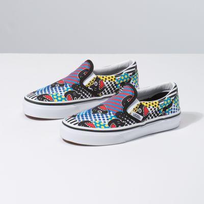 Vans X Shark Week Kids Slip-on (phin/true White)