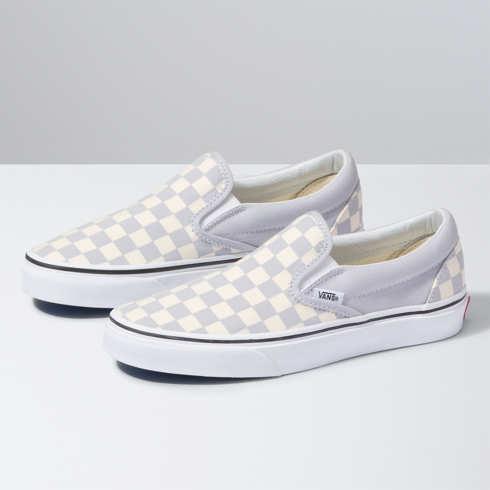 Vans Checkerboard Slip-on (gray Dawn/true White)