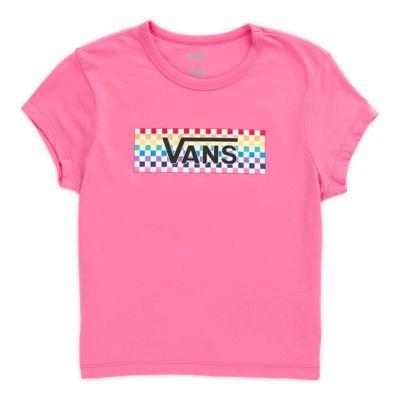 Vans Girls Check Tangle Baby Tee (azalea Pink)