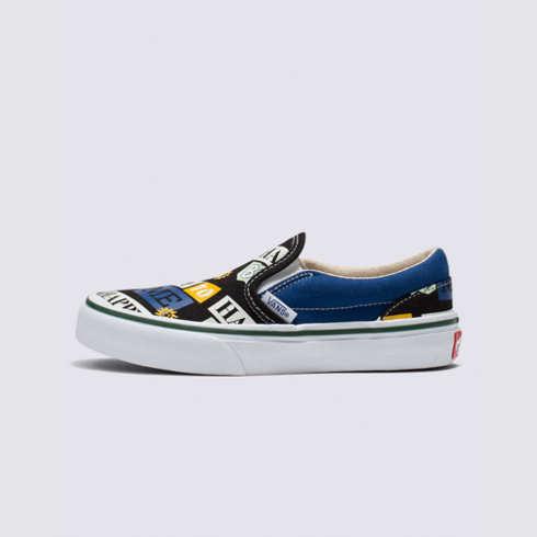 Vans Kids Happy To Be Classic Slip-on Vr3 Shoe (black/multi)