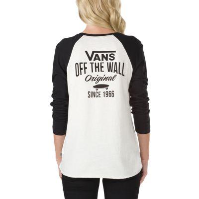 Vans Skate Stack Boyfriend Raglan (marshmallow Black)