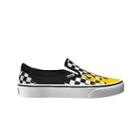 Vans Customs Yellow Flame Checkerboard Slip-on (customs)