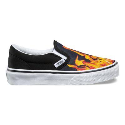 Vans Kids Digi Flame Slip-on (black/true White)