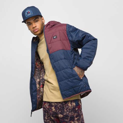 Vans Prospect Mte-1 Puffer Jacket (dress Blues/catawba Grape)