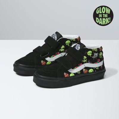 Vans Kids Trippy Drip Glow Sk8-mid Reissue V (black)