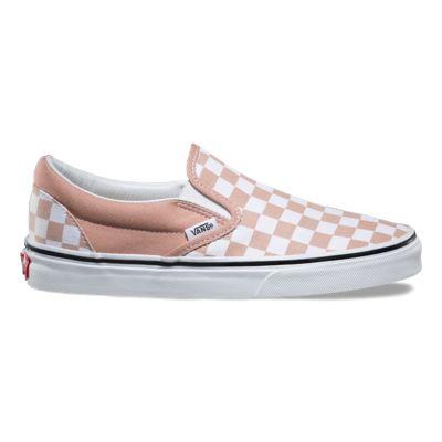 Vans Checkerboard Slip-on (mahogany Rose/true White)