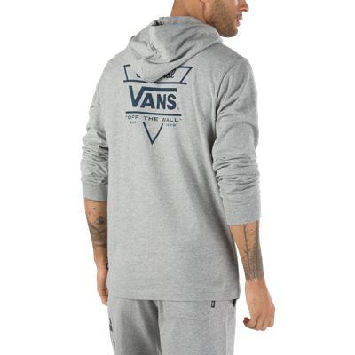 Vans Van Doren Hooded Tee (cement Heather/dress Blues)