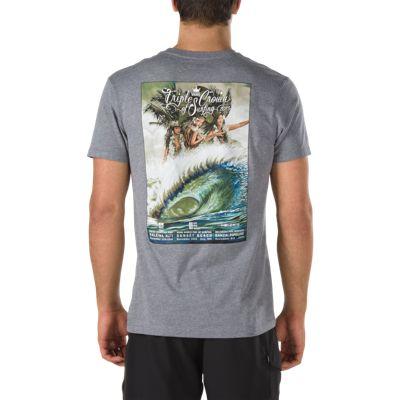 Vans Mens Shoes Skate Shoes Mens Shoes Mens Sandals 2015 Vtcs Poster T-shirt (heather Grey)