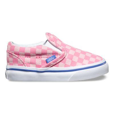 Vans Toddlers Tonal Checker Slip-on (wild Rose/wedgewood)