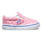 Vans Toddlers Tonal Checker Slip-on (wild Rose/wedgewood)
