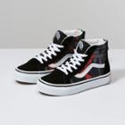 Vans Kids Camo Sk8-hi Zip (black/racing Red)