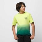 Vans Kids Dip Dye T-shirt (lime Punch/deep Teal)