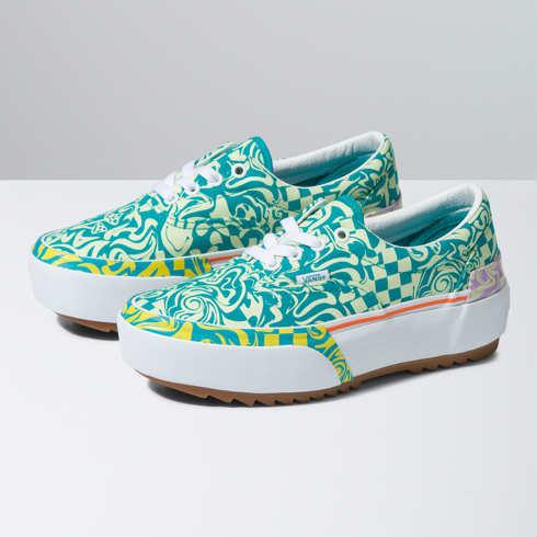 Vans Era Stacked (wavy Daze Tile Blue)