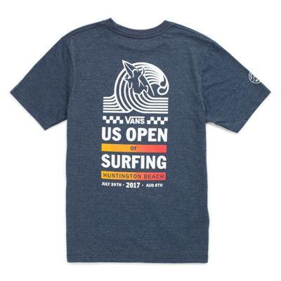 Vans Boys 2017 Vuso Back Hit T-shirt (navy Heather)
